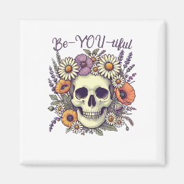 SeiYoutiful Skull & Blume Magnet