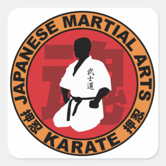 seiza quadratischer aufkleber