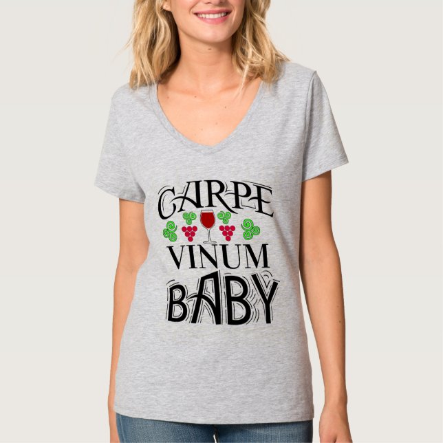 Seize den T - Shirt des Weines (Vorderseite)