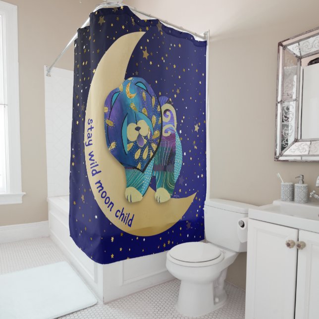 SÉJOURNER WILD MOON ENFANT Chow Douche rideau (En situation)