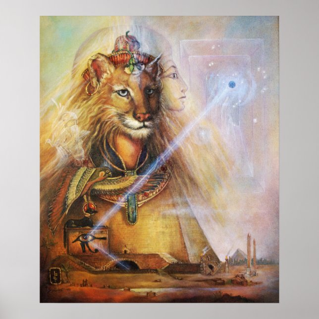 SEKHMET - Die ägyptische Löwengöttin Poster (Vorne)