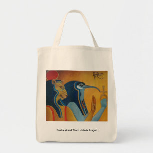 Sekhmet und Thoth Einkaufstüte Tragetasche