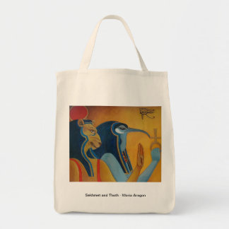 Sekhmet und Thoth Einkaufstüte Tragetasche