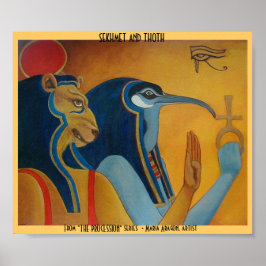 Sekhmet und Thoth Poster