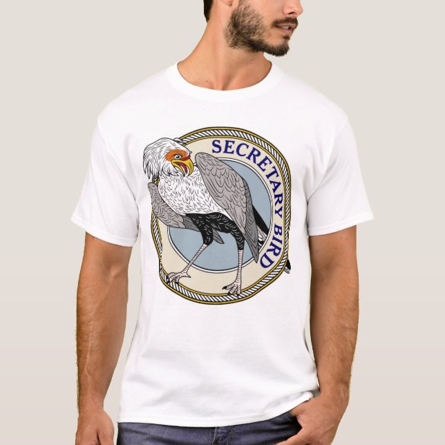 Sekretär Vogel oder marschierendes Eagle) - M T-Shirt (Vorderseite)