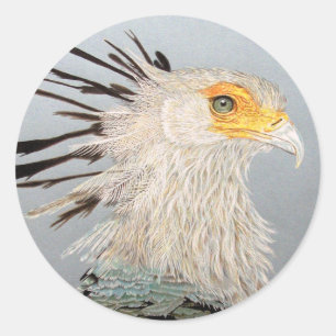 Sekretär Vogel Runder Aufkleber