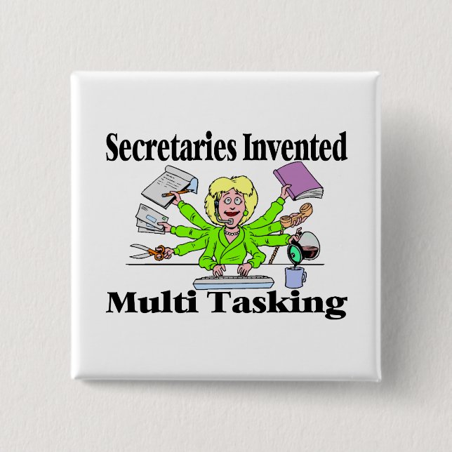 Sekretäre Invented Multi Tasking Button (Vorderseite)