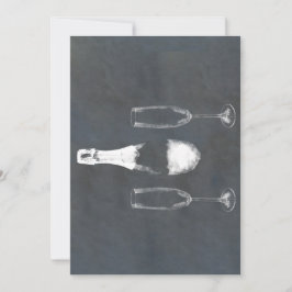 Sektflasche Einladung