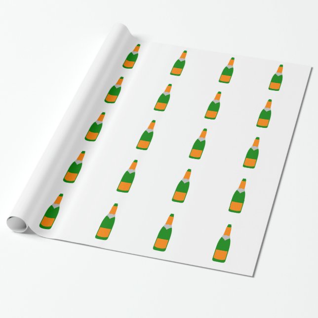 Sektflasche Geschenkpapier (Ungerollt)