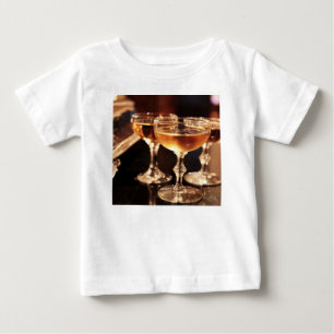 Sektglas goldener Toast Baby T-shirt