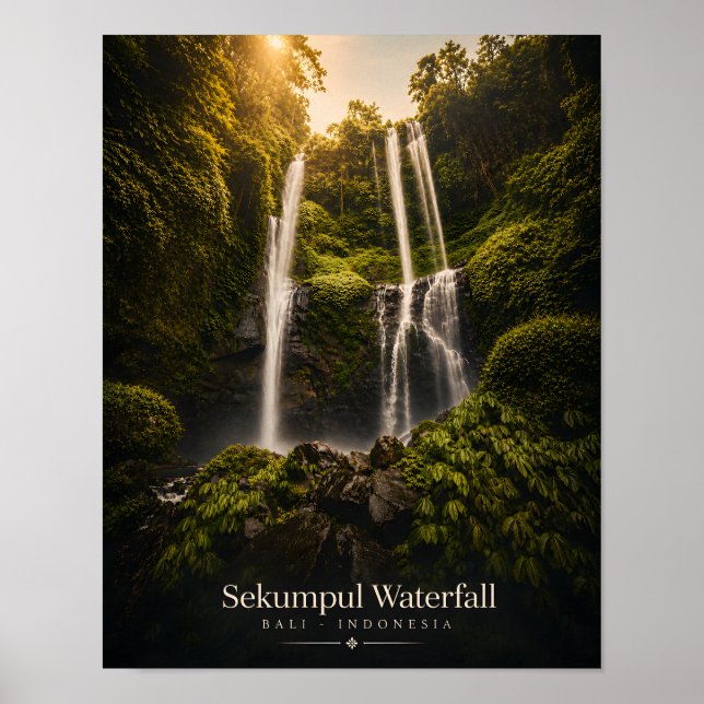 Sekumpul Wasserfall Bali Poster (Vorne)