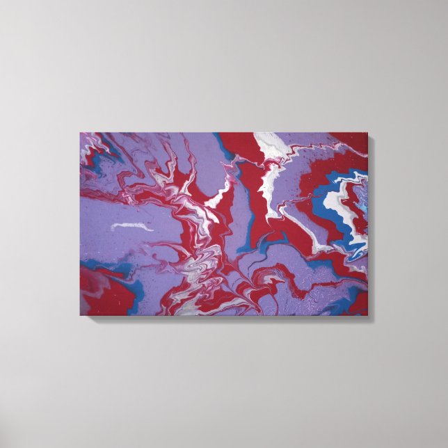 Sekundäre Pour Canvas Print Leinwanddruck (Vorderseite)