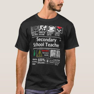 Sekundarschullehrer - Fähigkeiten einschließlich P T-Shirt