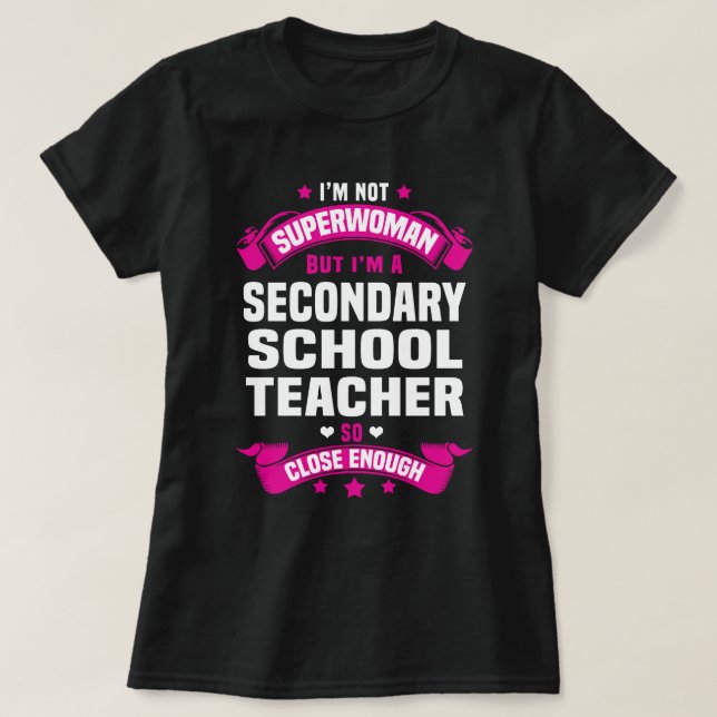 Sekundarschullehrer T-Shirt (Design vorne)