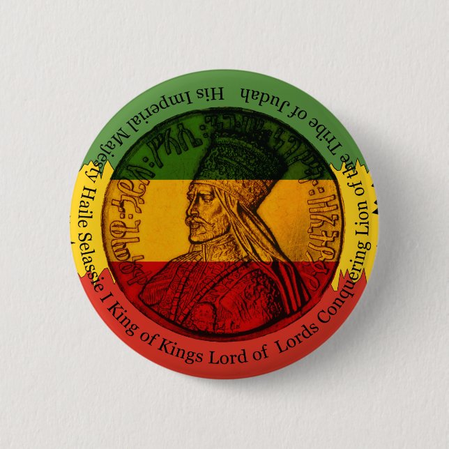 Selassie I Button (Vorderseite)