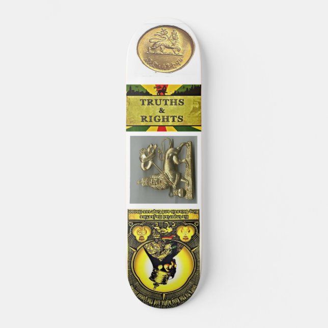 SELASSIE I RASTA Skateboard (Vorderseite)