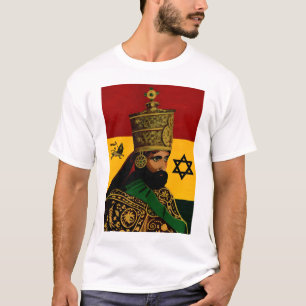 selassie mit Davidsstern T-Shirt