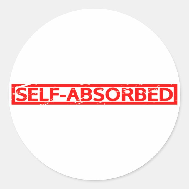 Selbst absorbierte Briefmarke Runder Aufkleber (Vorderseite)