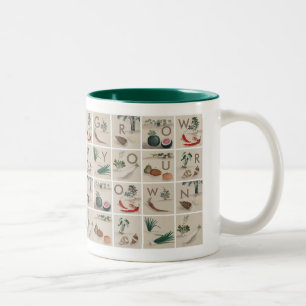 Selbst anbauen zweifarbige tasse