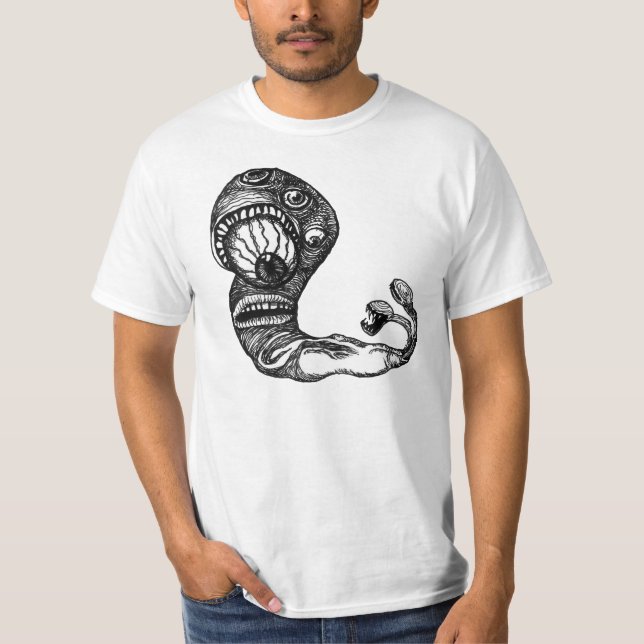 Selbst-Bewusster Wurm T-Shirt (Vorderseite)