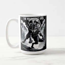 Selbst der Mond fürchtet mein Schweigen" - Wolf Zi Kaffeetasse