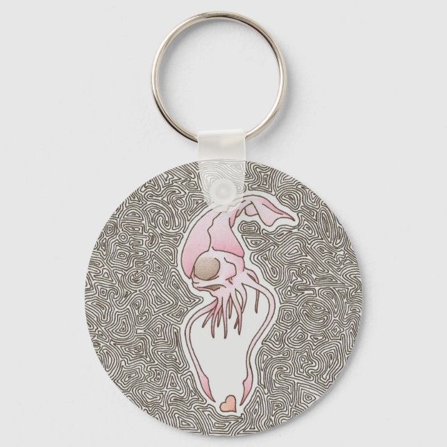 selbst ein hasserfüllter Tintenfisch kann Liebe Schlüsselanhänger (Vorderseite)