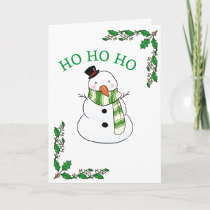 **SELBST EIN SNOWMAN KANN HO HO HO** CARD SAGEN KARTE