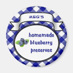 Selbst gemachte Blaubeerkonserven Magnet