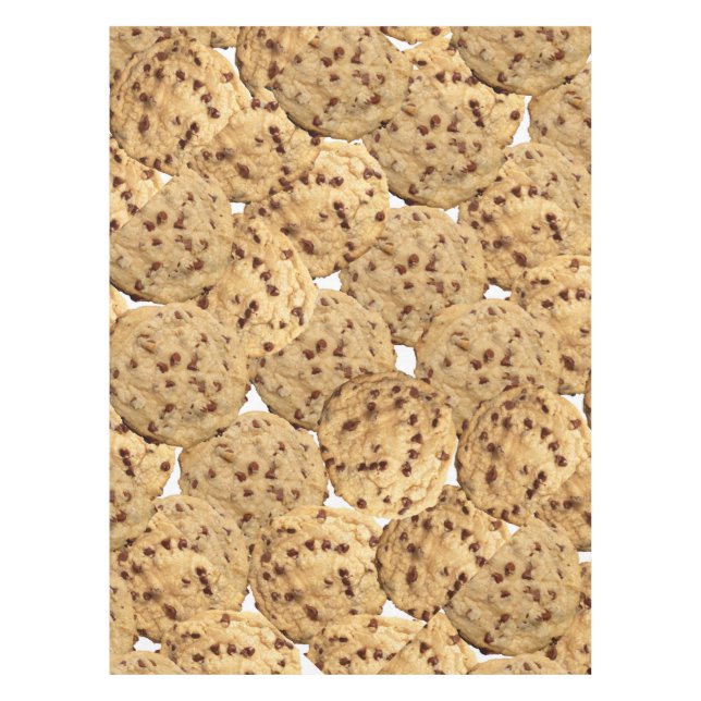 Selbst gemachte Schokoladensplitter-Plätzchen Tischdecke (Vorderseite)