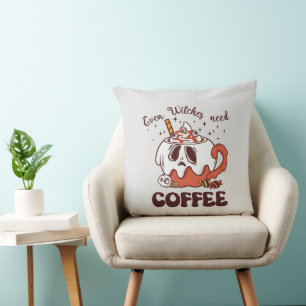 Selbst Hexen brauchen Kaffee Kissen