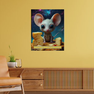 Selbst im Weltraum ist Käse aus dieser Welt Poster