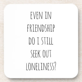 Selbst in freundschaftlicher Form harter Kunststof Getränkeuntersetzer