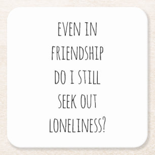 Selbst in Friends Paper Untersetzer