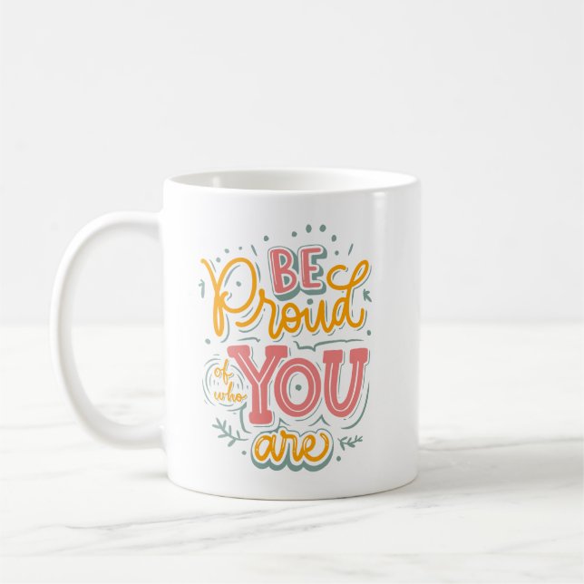 Selbst-Liebe Positivität Einfache Farbwiedergabe T Kaffeetasse (Links)
