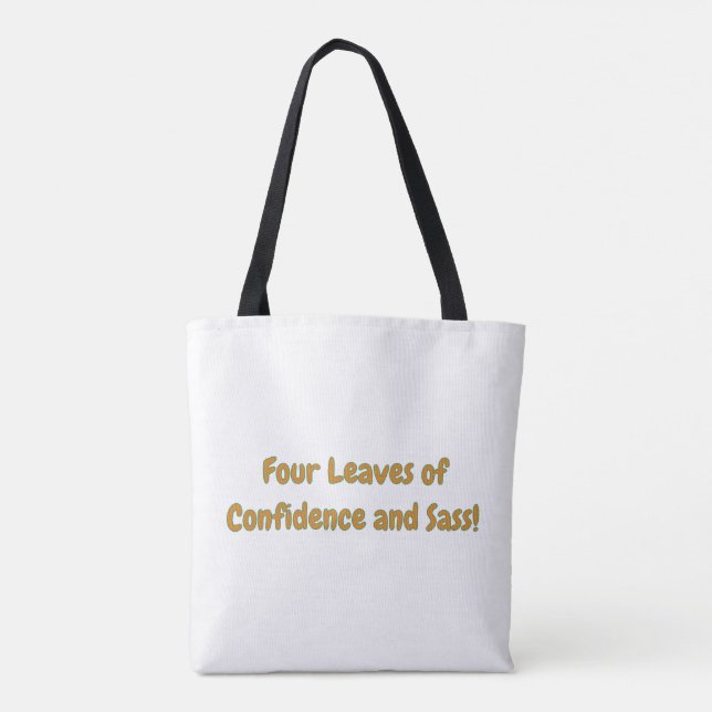 Selbst Liebe Vierblättriges Kleeblatt Tote Bag - I Tasche (Rückseite)