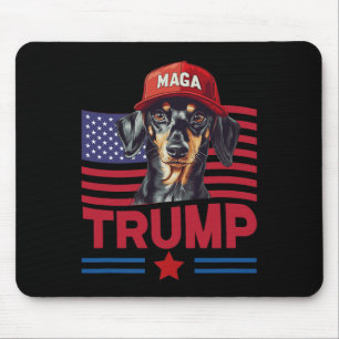 Selbst mein Hund Lieben Trump Funny Dackel Mega Ha Mousepad