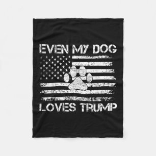 Selbst mein Hund Lieben Trump USA Flaggenwahl Trum Fleecedecke