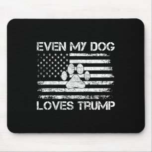 Selbst mein Hund Lieben Trump USA Flaggenwahl Trum Mousepad