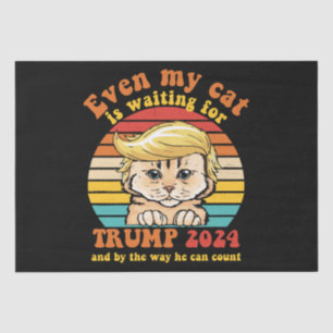 Selbst meine Katze ist für Trump 2024-Apparel Gewa Seidenpapier