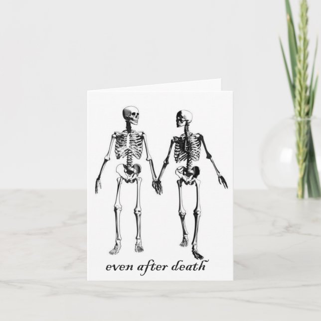 SELBST NACH DEM TOD, BIS TOD TUN UNS TEIL DANKESKARTE (Vorderseite)