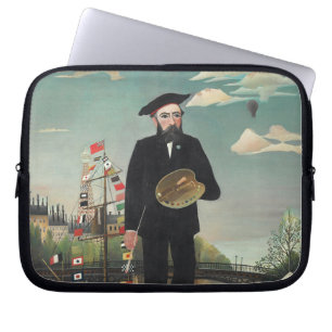 Selbst: Porträt – Landschaft, Henri Rousseau 1890 Laptopschutzhülle