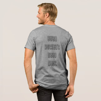 Selbst Raketen brauchen Schläger, Mann und Raketen Tri-Blend Shirt