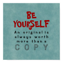 SELBST SEIN - 12x12 Poster (Leinwand Option)