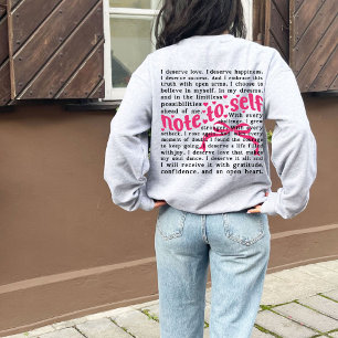 Selbstachtung, ich bin genug sweatshirt