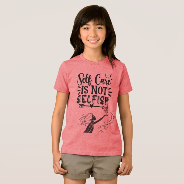 "Selbstachtung ist nicht egoistisch" Inspiration G Tri-Blend Shirt (Vorderseite Voll)