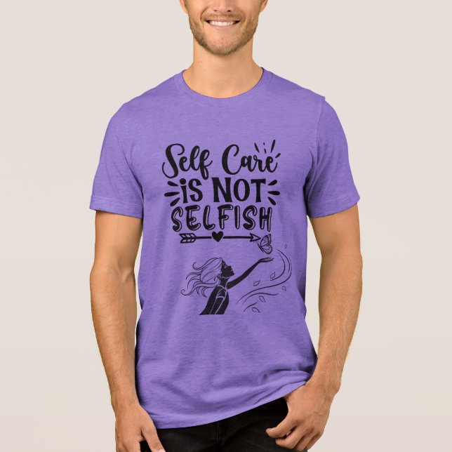 "Selbstachtung ist nicht egoistisch" Inspiration G Tri-Blend Shirt (Vorderseite)