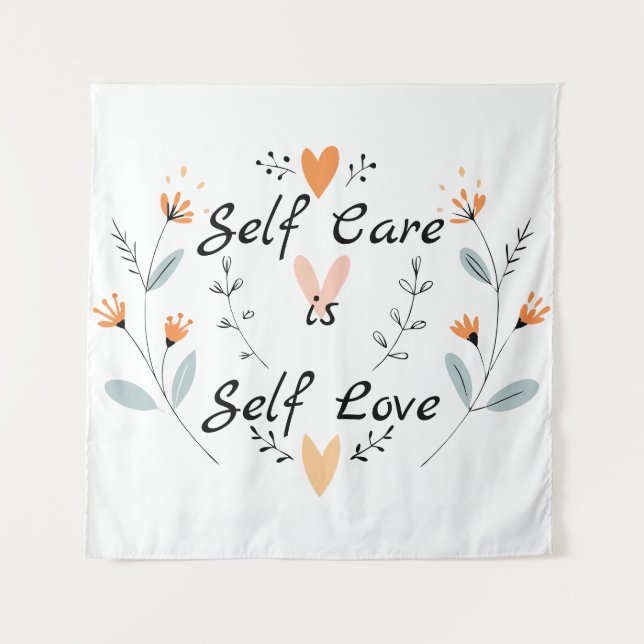 Selbstachtung ist Selbstversorgung Liebe: Bewunder Wandteppich (Vorderseite)