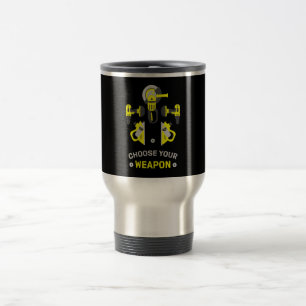 Selbstbau-DIY-Mann Reisebecher
