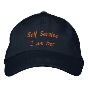 Selbstbedienung Ich bin Set Text Elegant Ermutigen Bestickte Baseballkappe