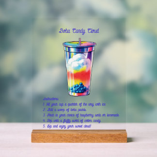 Selbstbedienungs-Mocktail-Acrylschild Acrylschild